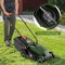 10-AMP 13.5 Inch Adjustable Electric Corded Lawn Mower with Collection Box-Green